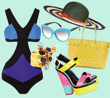 度假泳装多变搭配 减法的风情